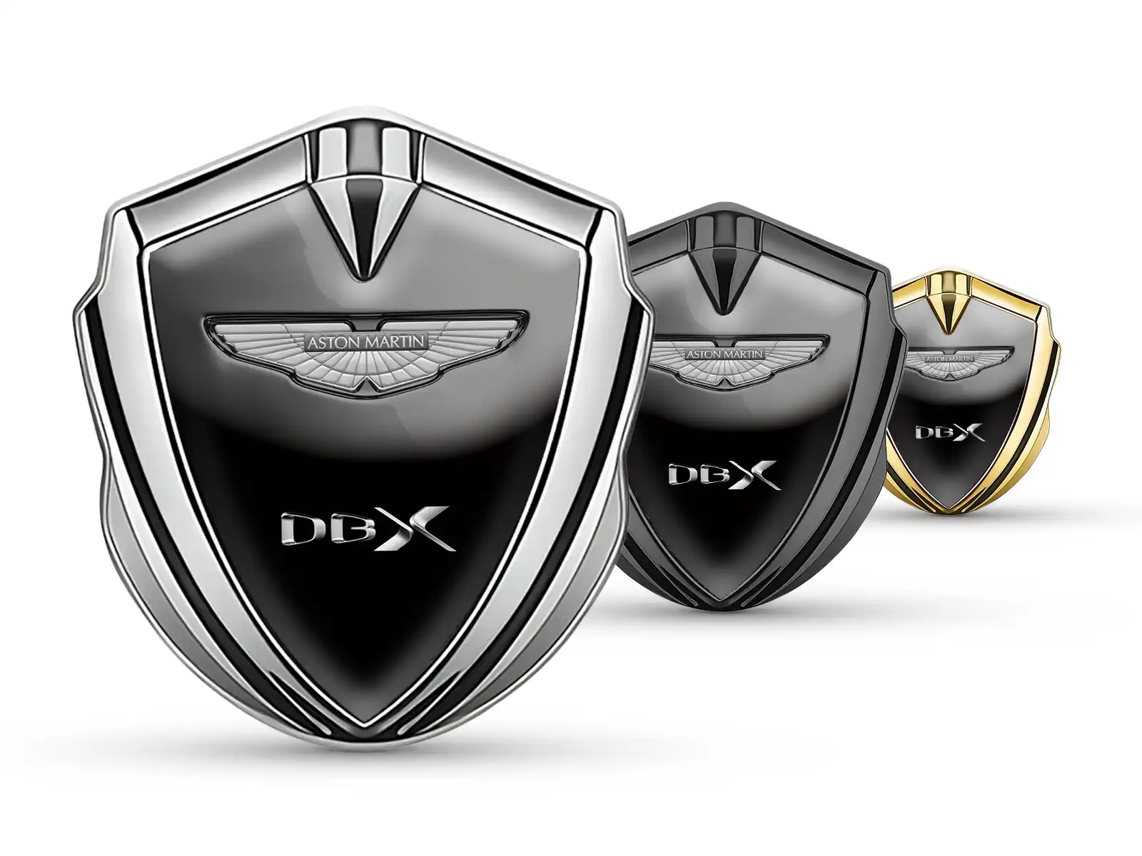 Aston Martin Abzeichen Selbstklebend Luxus Design Glänzendes Metall
